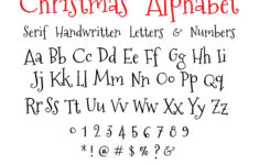 Handwritten Font Svg, Serif Font Svg, Christmas Font Svg, Cute with regard to Handwritten Christmas Fonts Alphabet