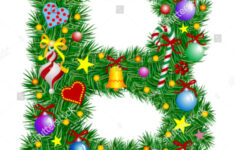 Letter B Christmas Decoration Alphabet Stock Vector (Royalty Free within Christmas Alphabet Letter B