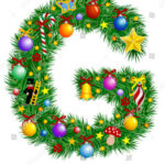 Letter G Christmas Tree Decoration Alphabet Stock Vector (Royalty Inside Christmas Alphabet Letter G