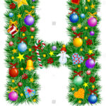 Letter H   Christbaumdekoration   Alphabet: Stock Vektorgrafik Within Christmas Alphabet Letter H