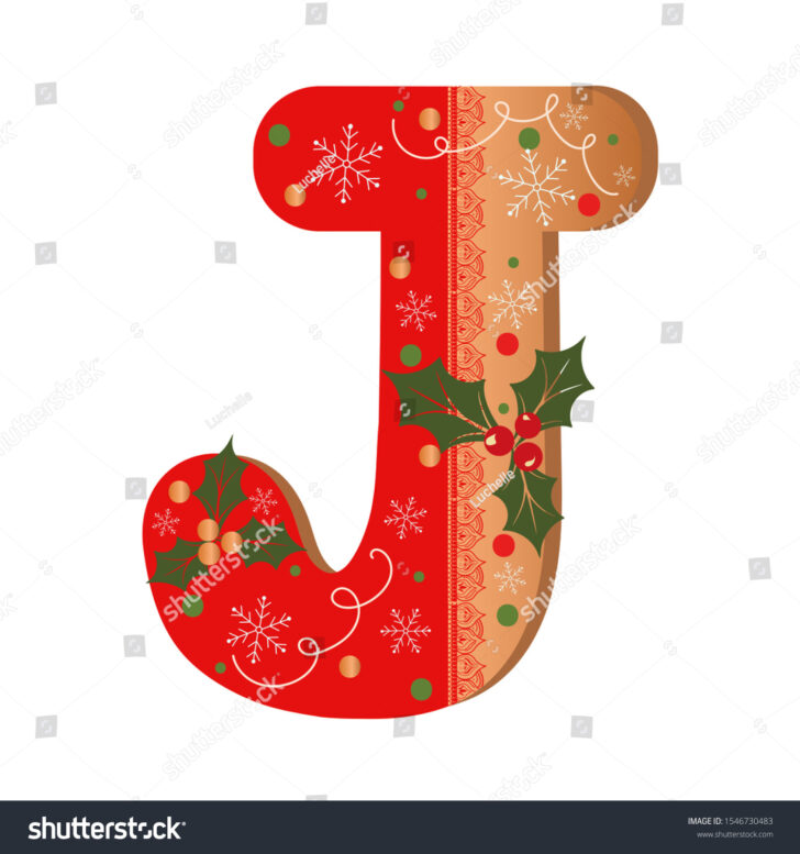 Christmas Alphabet Letter J