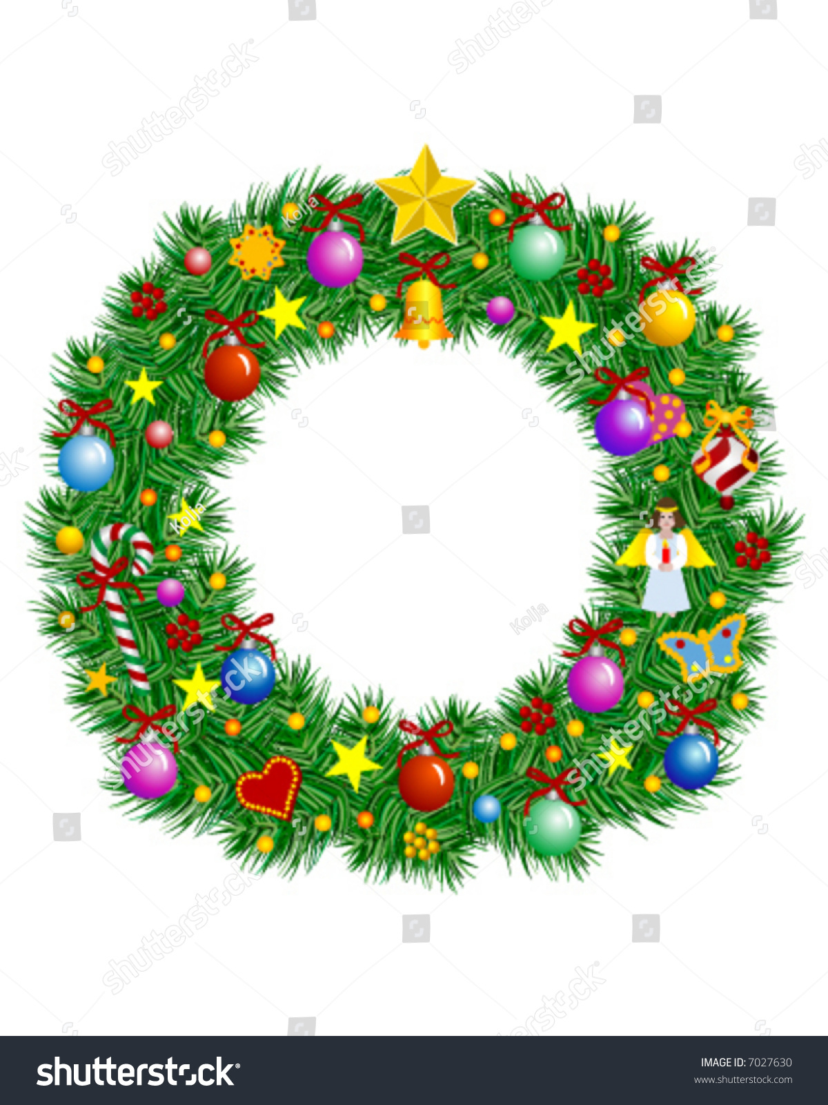 Letter O Christmas Decoration Part Full Stock Vector (Royalty Free in Christmas Alphabet Letter O