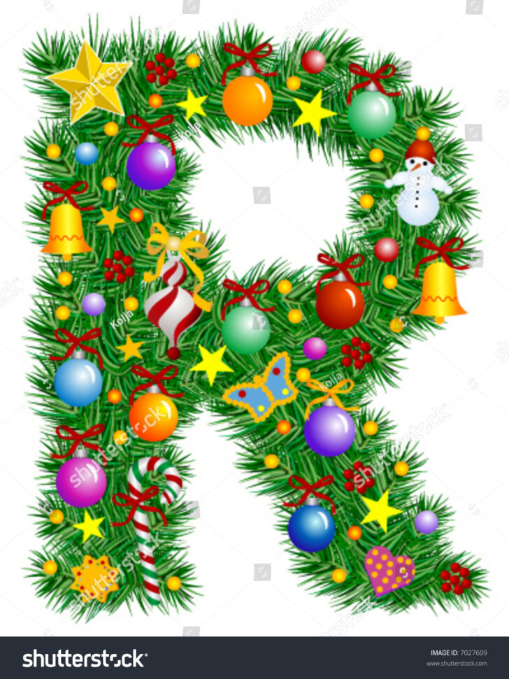 Christmas Alphabet Letter R