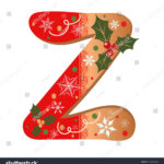 Letter Z Cookie Alphabet Vector Christmas Stock Vector (Royalty With Christmas Alphabet Letter Z