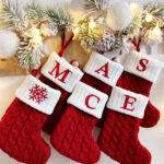 Lixmnse Fine Christmas Socks, Festive Candy Bag Alphabet Stockings Regarding Alphabet Christmas Stockings