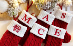 Lixmnse Fine Christmas Socks, Festive Candy Bag Alphabet Stockings regarding Alphabet Christmas Stockings