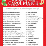 Match The Christmas Carol Game (Free Printable!)   Play Party Plan Within Alphabetical List Of Christmas Carols