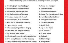 Match The Christmas Carol Game (Free Printable!) - Play Party Plan within Alphabetical List of Christmas Carols