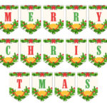 Merry Christmas Lettering   15 Free Pdf Printables | Printablee Inside Christmas Alphabet Letters Free