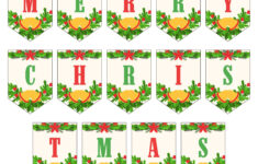 Merry Christmas Lettering - 15 Free Pdf Printables | Printablee intended for Christmas Alphabet Letters Printable Free