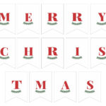 Merry Christmas Lettering   15 Free Pdf Printables | Printablee Throughout Alphabet Merry Christmas Letters Printable