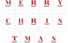 Merry Christmas Lettering - 15 Free Pdf Printables | Printablee throughout Alphabet Merry Christmas Letters Printable