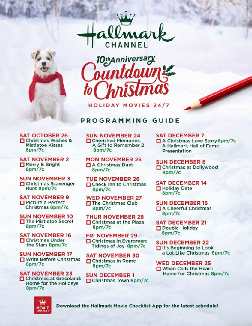 Movie Guide 2019 - Countdown To Christmas for Alphabetical List of Hallmark Christmas Movies