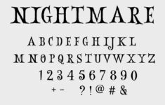 Nightmare Before Christmas Font Svg, Halloween Font Svg, Dxf regarding Nightmare Before Christmas Alphabet
