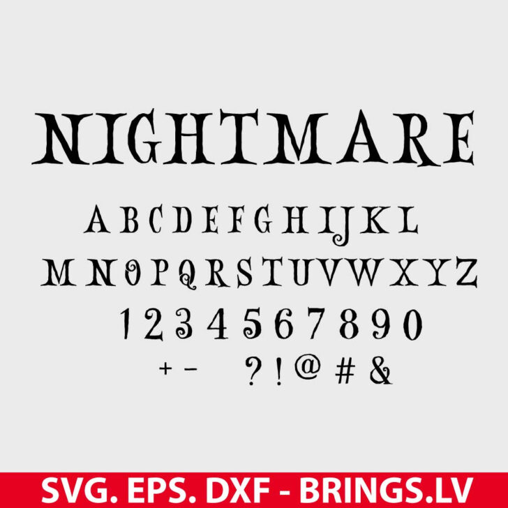 Nightmare Before Christmas Alphabet