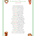 Pin Page For Christmas Alphabet Lyrics