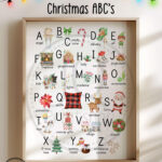 Printable Christmas Art, Christmas Abc'S, A Z Christmas Words With Regard To Christmas Alphabet A Z