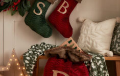 Red Christmas Alphabet Stocking (51Cm X 32Cm) - Matalan intended for Alphabet Stockings Christmas