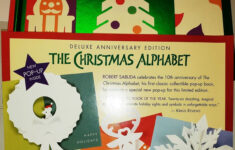 Robert Sabuda Christmas Alphabet Deluxe Anniversary Signed 3D Pop in The Christmas Alphabet By Robert Sabuda