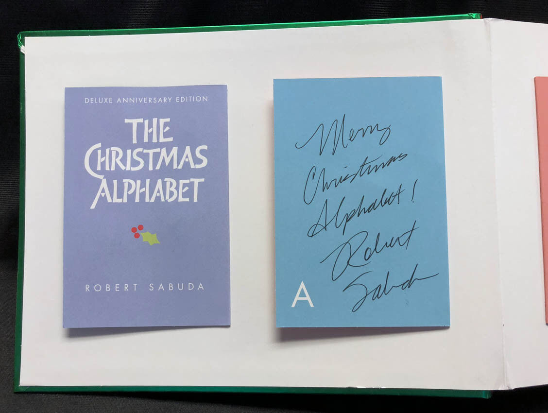 Robert Sabuda Signiert Signiert Signiert Das Weihnachtsalphabet Deluxe Ann. Ed H inside Robert Sabuda Christmas Alphabet