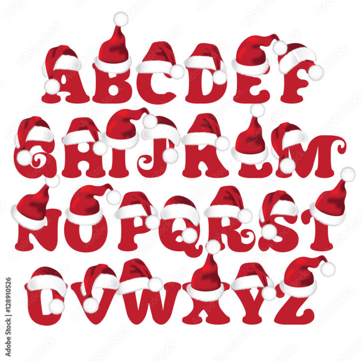 Christmas Letters Alphabet