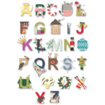 Sizzix • Thinlits Die Set Christmas Alphabet With Regard To Alphabet Letters For Christmas