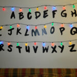 Stranger Alphabet Wall Led Christmas Lights Letters Vinyl Pertaining To Alphabet Christmas Lights