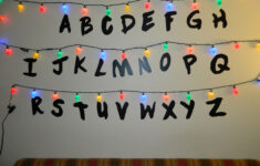 Stranger Alphabet Wall Led Christmas Lights Letters Vinyl pertaining to Alphabet Christmas Lights