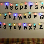 Stranger Alphabet Wall Led Christmas Lights Letters Vinyl Throughout Christmas Lights Alphabet