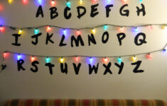 Stranger Alphabet Wall Led Christmas Lights Letters Vinyl throughout Christmas Lights Alphabet