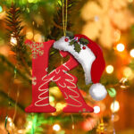 Tepsmf 26 Letters Christmas Tree Decoration Pendant Christmas Tree Throughout Alphabet Christmas Decorations