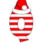 The Letter Q, In The Alphabet Set "Christmas Candy Cane," Is Red In Christmas Alphabet Letter Q