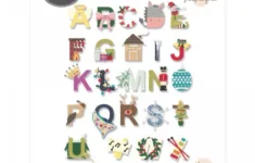 Thinlits Die Set - Christmas Alphabetjennifer Ogborn with The Christmas Alphabet