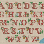 Traditional Christmas Abc Cross Stitch Chart Pdf + Xsd With Free Christmas Cross Stitch Alphabet Patterns