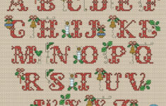 Traditional Christmas Abc Cross Stitch Chart Pdf + Xsd with Free Christmas Cross Stitch Alphabet Patterns