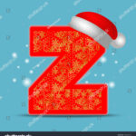 Vector Christmas Alphabet Letter Z Santa Stock Vector (Royalty With Christmas Alphabet Letter Z