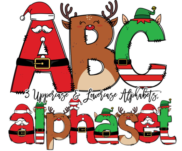 Alphabet Letters For Christmas