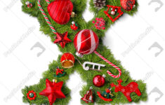 Weihnachts-Alphabet-Brief X - Lizenzfreies Bild #25940981 for Christmas Alphabet Letter X