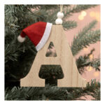 Wooden Hanging Christmas Letter A 9Cm | Hobbycraft With Regard To Alphabet Letters For Christmas Tree