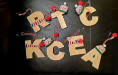 Wooden Shabby-Chic Alphabet Christmas Tree Decoration Initial in Alphabet Letters For Christmas Tree
