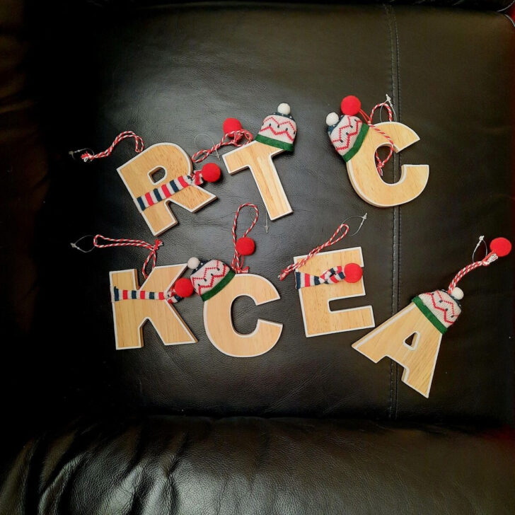 Alphabet Letters For Christmas Tree