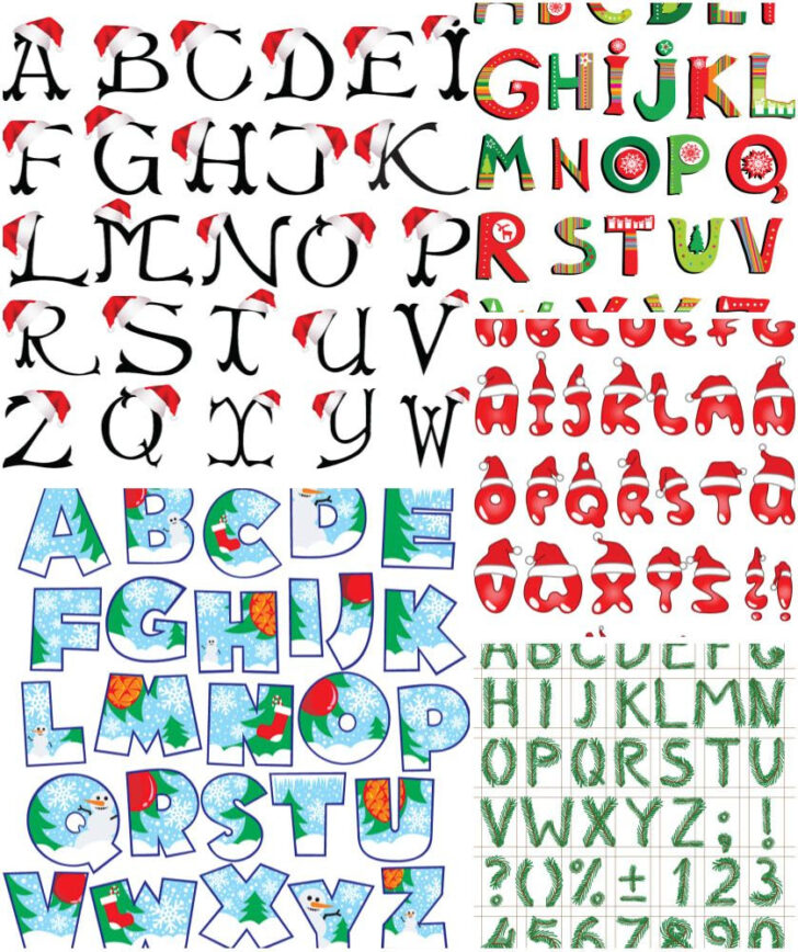 Free Christmas Alphabet Letters